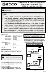 Предварительный просмотр 9 страницы Ecco EB7260 Series Assembly, Installation And Operation Instructions