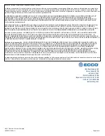 Preview for 12 page of Ecco EB7800 Series Installation Instructions Manual