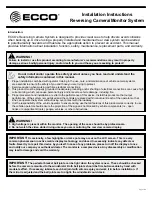 Preview for 1 page of Ecco EC2015-C Installation Instructions Manual