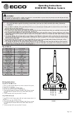 Ecco EC2030-WC Operating Instructions Manual preview