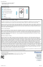 Preview for 3 page of Ecco EC4210B-K Installation And Operation Instructions Manual