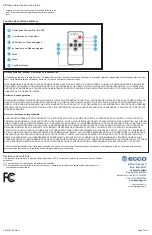 Preview for 9 page of Ecco EC4210B-K Installation And Operation Instructions Manual