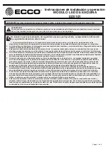 Preview for 4 page of Ecco EC5101CAW Installation And Operating Instructions Manual