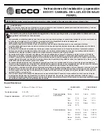 Предварительный просмотр 7 страницы Ecco ED3511 Assembly, Installation And Operation Instructions