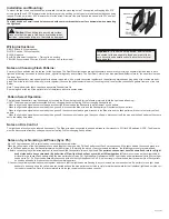 Preview for 2 page of Ecco ED3700 Installation And Operation Instruction