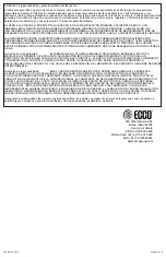 Preview for 9 page of Ecco ED3701 Installation And Operation Instructions Manual