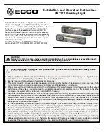 Ecco ED3777 Series Installation And Operation Instructions Manual preview