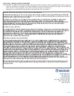 Preview for 9 page of Ecco ED37777 Series Installation And Operation Instructions Manual