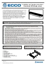 Preview for 1 page of Ecco ED5050 Series Installation And Operation Instructions Manual