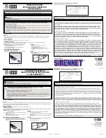 Предварительный просмотр 1 страницы Ecco EW01 Series Installation & Operation Instructions