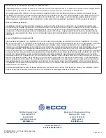 Предварительный просмотр 9 страницы Ecco EW2011B Installation And Operation Instruction Manual