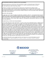 Preview for 4 page of Ecco EW2530 Series Installation And Operation Instructions Manual