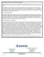 Preview for 6 page of Ecco EW2530 Series Installation And Operation Instructions Manual