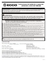 Preview for 4 page of Ecco EW4009 Installation And Operation Instructions Manual