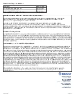 Preview for 6 page of Ecco EW4010 Installation And Operation Instructions Manual