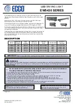 Ecco EW5430 Series Manual preview