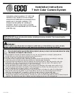 Preview for 1 page of Ecco K7000B Installation Instructions Manual