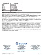 Preview for 5 page of Ecco K7000B Manual