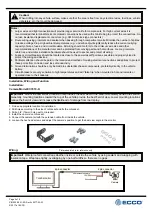 Preview for 2 page of Ecco K7010-K Installation Instructions Manual