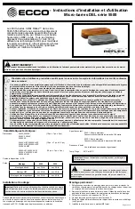 Предварительный просмотр 9 страницы Ecco Reflex 5500 Series Installation And Operating Instructions Manual