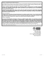 Preview for 9 page of Ecco Reflex 7160 Series Installation And Operation Instructions Manual