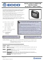 Preview for 1 page of Ecco SecuriLED II ED5110A Installation & Operating Instructions Manual