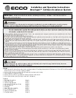 Preview for 1 page of Ecco Smartspot EC1011 Installation And Operation Instructions Manual