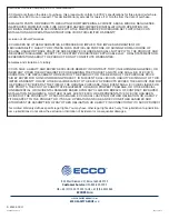 Preview for 15 page of Ecco Smartspot EC1011 Installation And Operation Instructions Manual