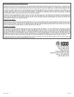 Preview for 9 page of Ecco SW15 Installation And Operation Instructions Manual