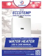 Preview for 1 page of Eccotemp CEI-12 Use & Care Manual