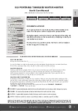 Предварительный просмотр 3 страницы Eccotemp EL5 Manual