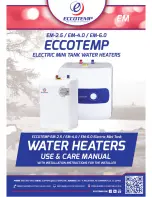 Preview for 1 page of Eccotemp EM-2.5 Use And Care Manual
