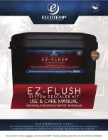 Предварительный просмотр 1 страницы Eccotemp EZ-Flush fvi12 Use & Care Manual