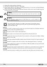 Предварительный просмотр 118 страницы ECG 20 H01T2S2 Instruction Manual