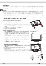 Предварительный просмотр 42 страницы ECG 24 H01T2S2 Instruction Manual