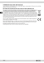 Предварительный просмотр 110 страницы ECG 24 H01T2S2 Instruction Manual