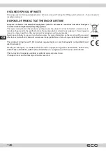 Предварительный просмотр 146 страницы ECG 24 H01T2S2 Instruction Manual