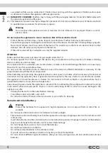 Preview for 4 page of ECG 24HSL231M Instruction Manual