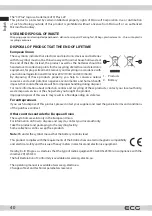 Предварительный просмотр 40 страницы ECG 24HSL231M Instruction Manual