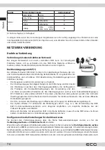 Предварительный просмотр 74 страницы ECG 24HSL231M Instruction Manual