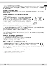 Предварительный просмотр 41 страницы ECG 32FSL231 Instruction Manual