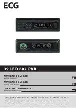 Preview for 1 page of ECG 39 LED 602 PVR Instruction Manual