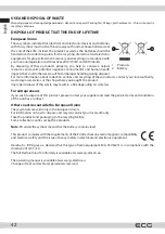 Preview for 42 page of ECG 55USL231 Instruction Manual