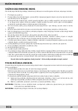 Предварительный просмотр 29 страницы ECG 8592131305038 Instruction Manual