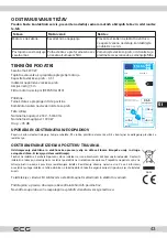 Предварительный просмотр 43 страницы ECG 8592131305526 Instruction Manual