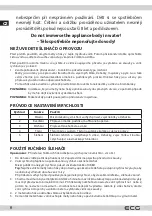 Предварительный просмотр 6 страницы ECG 8592131306011 Instruction Manual