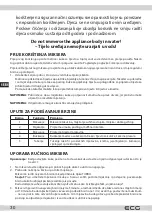 Предварительный просмотр 30 страницы ECG 8592131306011 Instruction Manual