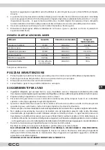 Предварительный просмотр 47 страницы ECG 8592131306011 Instruction Manual