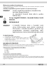 Предварительный просмотр 26 страницы ECG 8592131306493 Instruction Manual