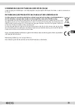 Предварительный просмотр 35 страницы ECG 8592131306493 Instruction Manual